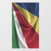 Seychelse vlag raamsticker (Vel)