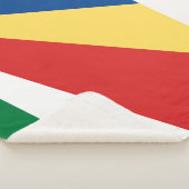 Seychelse vlag sherpa deken (3/4)