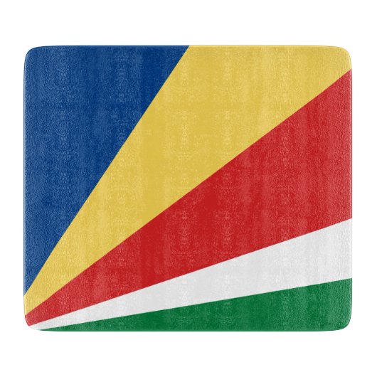 Seychelse vlag snijplank (Voorkant)