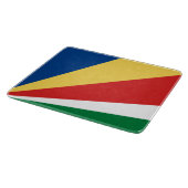Seychelse vlag snijplank (Hoek)
