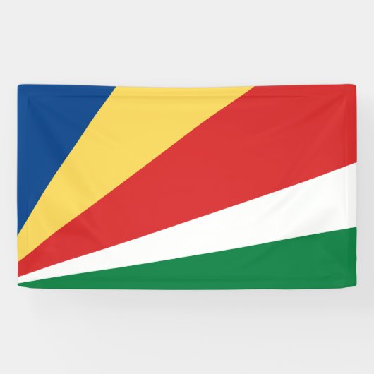 Seychelse vlag spandoek (Horizontaal)