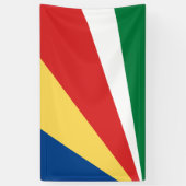 Seychelse vlag spandoek (Verticaal)