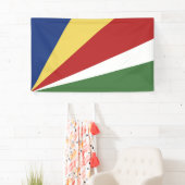 Seychelse vlag spandoek (Insitu)