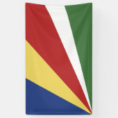 Seychelse vlag spandoek (Verticaal)
