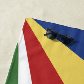 Seychelse vlag strandlaken (In situ)