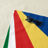 Seychelse vlag strandlaken (In situ)