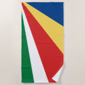 Seychelse vlag strandlaken (Voorkant)