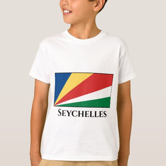 Seychelse vlag t-shirt (Voorkant)