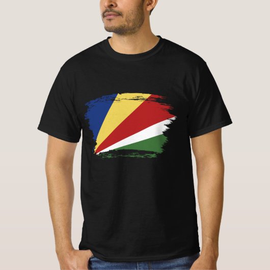 Seychelse vlag t-shirt (Voorkant)