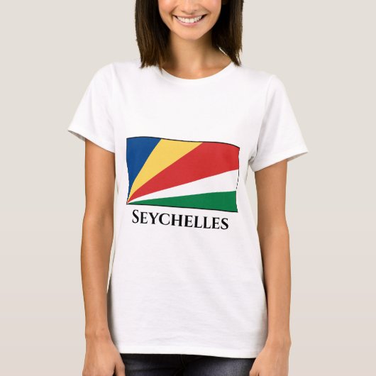 Seychelse vlag t-shirt (Voorkant)
