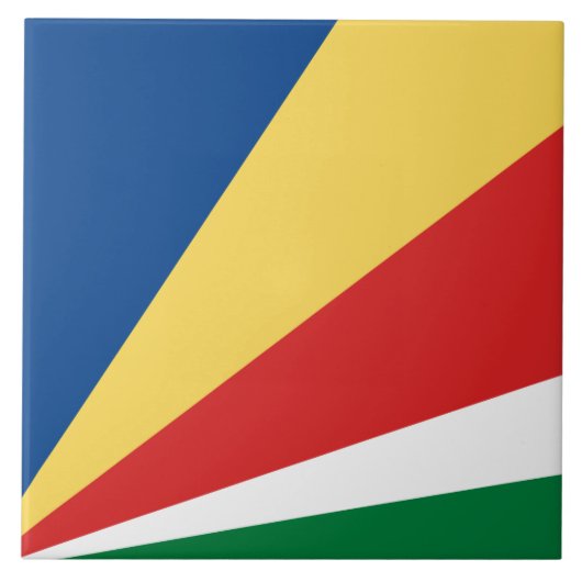 Seychelse vlag tegeltje (Voorkant)