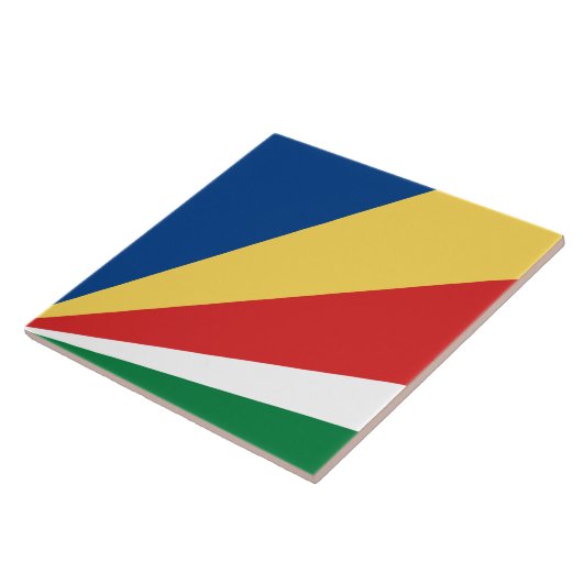 Seychelse vlag tegeltje (Zijkant)