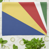 Seychelse vlag theedoek (Gevouwen)