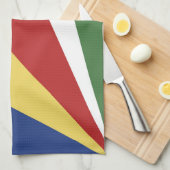 Seychelse vlag theedoek (Quarter Fold)