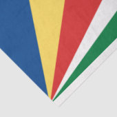 Seychelse vlag tissuepapier (Detail)