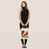 Seychelse vlag tote bag (Voorkant (model))
