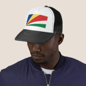 Seychelse vlag trucker pet (In situ)