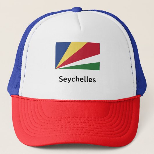 Seychelse vlag trucker pet (Voorkant)