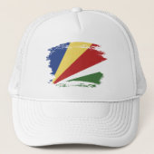 Seychelse vlag trucker pet (Voorkant)