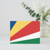 Seychelse vlag, vlag van Seychellen Briefkaart (Staand voorkant)