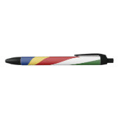Seychelse vlag zwarte inkt pen (Bovenkant)