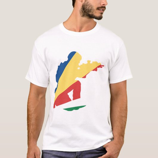 Seychelse zegel t-shirt (Voorkant)