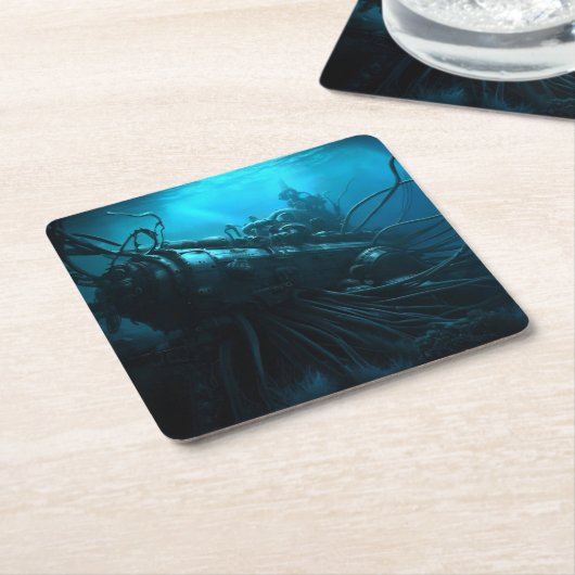 SF - 20.000 Leagues 2 Kartonnen Onderzetters (Schuin)