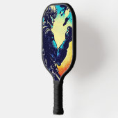 SF Anime Held - Houtsnede (2) Pickleball Paddle (Links)