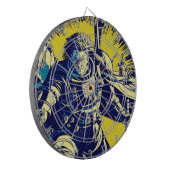 SF Anime Hero - Houtsnede (1) Dartbord (Voorkant Links)