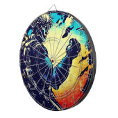 SF Anime Hero - Houtsnede (2) Dartbord (Voorkant Rechts)