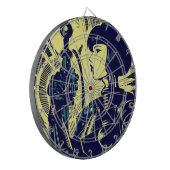 SF Anime Hero - Houtsnede (3) Dartbord (Voorkant Links)