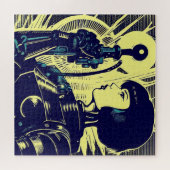 SF Anime Hero - Houtsnede (3) Legpuzzel (Horizontaal)