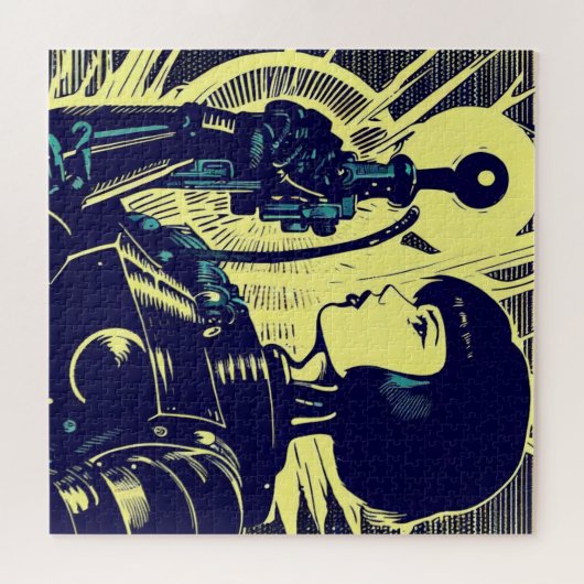 SF Anime Hero - Houtsnede (3) Legpuzzel (Horizontaal)