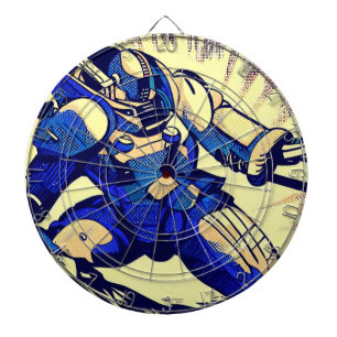 SF Anime Hero - Houtsnede (4) Dartbord
