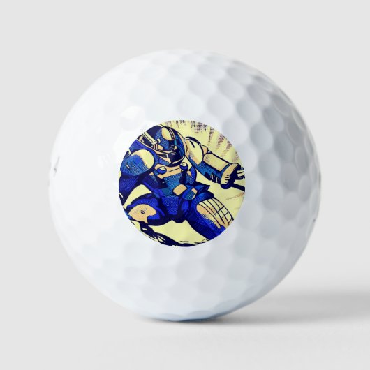 SF Anime Hero - Houtsnede (4) Golfballen (Voorkant)