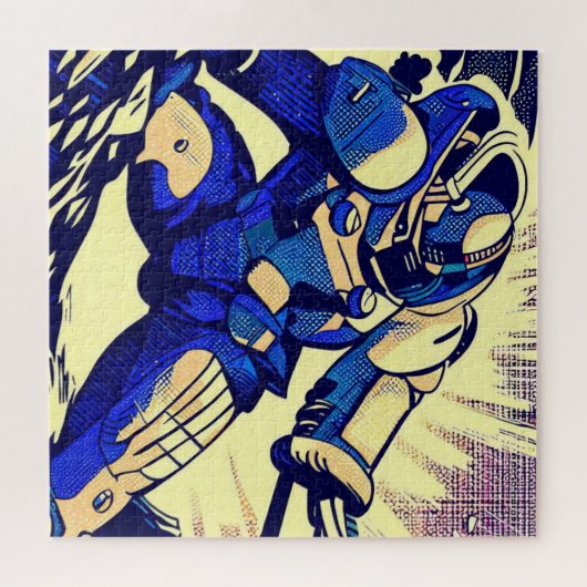 SF Anime Hero - Houtsnede (4) Legpuzzel (Horizontaal)