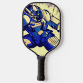 SF Anime Hero - Houtsnede (4) Pickleball Paddle (Achterkant)