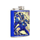 SF - Anime Hero Woodcut 4 Heupfles (Rechts)