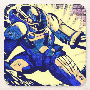 SF - Anime Hero Woodcut 4 Kartonnen Onderzetters