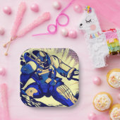 SF - Anime Hero Woodcut 4 Papieren Bordje (Feest)