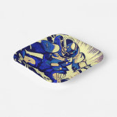 SF - Anime Hero Woodcut 4 Papieren Bordje (Gebogen)