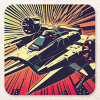 SF - Anime Starfighter Woodcut 1