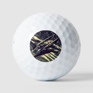 SF Anime Starfighter - Woodcut (4) Golfballen