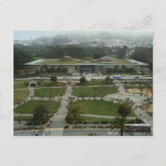 SF California Academy of Sciences Briefkaart (Voorkant)