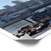 SF City Skyline & Pier 39 Zee Lions #1-2 Poster (Hoek)