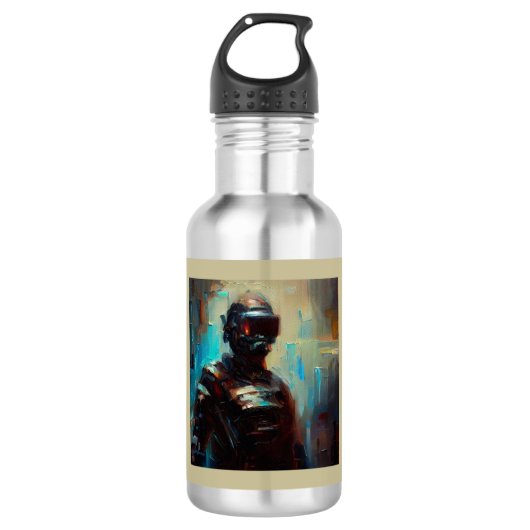 SF - Cyberpunk Hero 1 Waterfles (Voorkant)