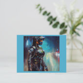 SF - Cyberpunk Hero 2 Briefkaart (Staand voorkant)