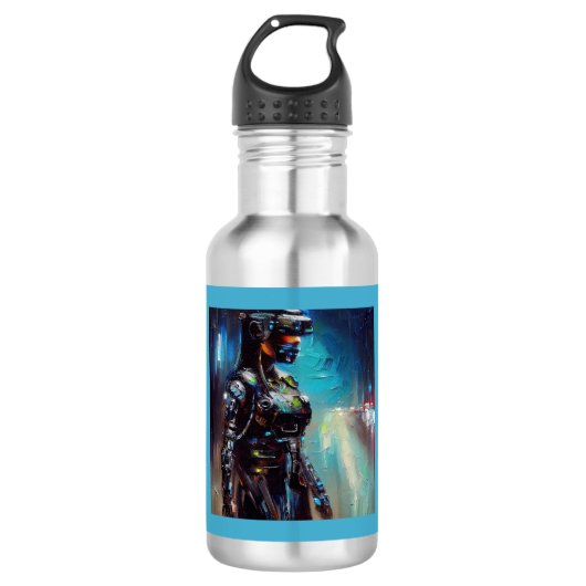 SF - Cyberpunk Hero 2 Waterfles (Voorkant)