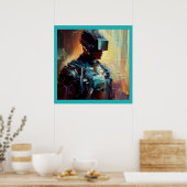 SF - Cyberpunk Hero 3 Poster (Keuken)