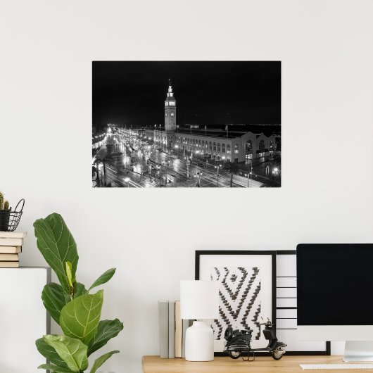 SF Ferry Building Print - Groot (Thuiskantoor)